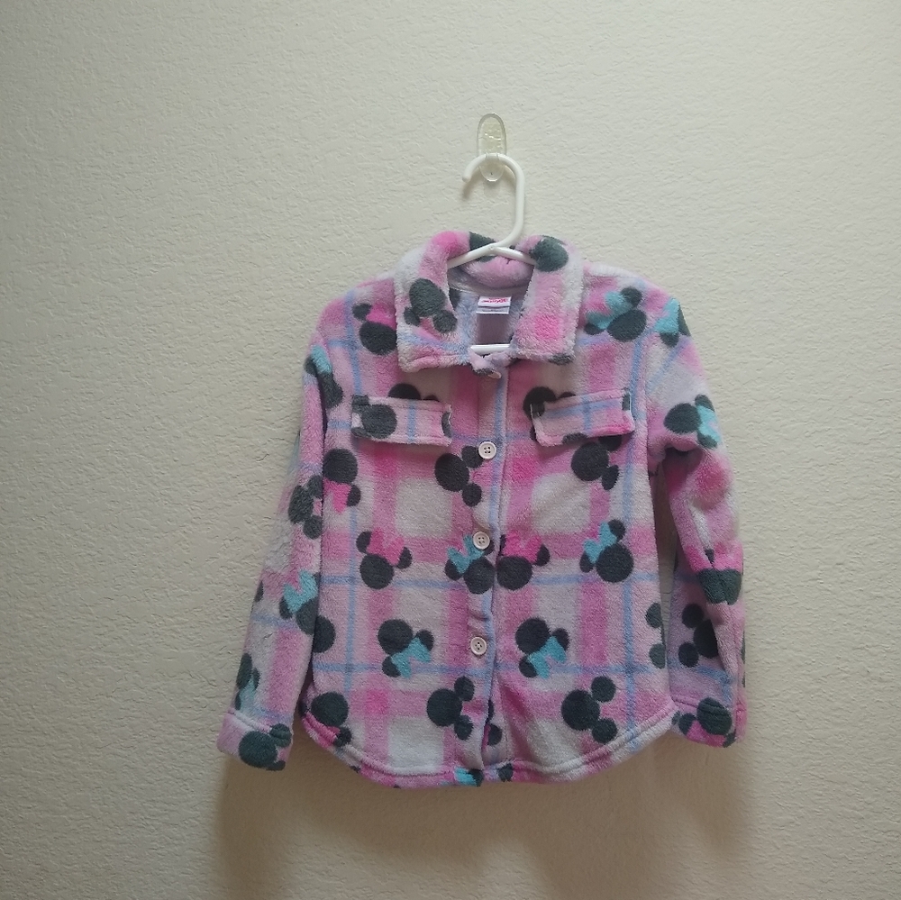 Disney Junior Minnie Mouse Printed Soft Cozy Shacket 5t